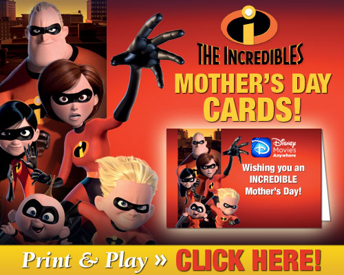 Download The Incredibles Mother's Day Cards 