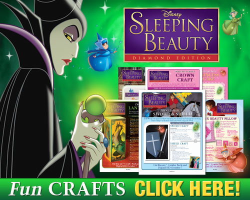 Download free printable Disney's Sleeping Beauty Crafts for your own little Prince or Princess.