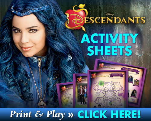 Download Descendants Activity Sheets 