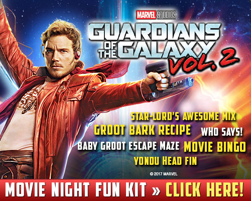 Download Guardians Of The Galaxy Movie Night Fun Kit 