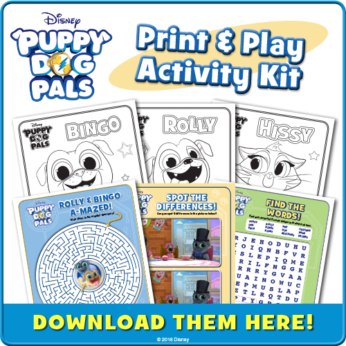 Download Puppy Dog Pals Activity Pages 